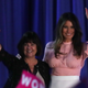 Karen Pence, the wife of Republican vice presidential nominee Indiana Gov. Mike Pence, and Melania Trump, the wife of Republican presidential nominee Donald Trump, wave to supporters during a campaign event Nov. 3, 2016, in Berwyn, Pa.
Alex Wong/Getty Images